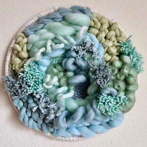 Handmade Circle weaving “Coral Reef”